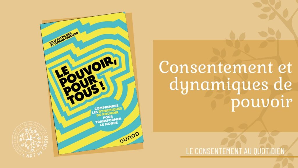 Couverture du livre Le pouvoir pour tous avec la mise en page du blog de l'Art du choix (le logo et le feuillage caractéristique)