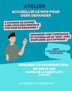 Affichette EPE pour présenter l'atelier Accueillir le non